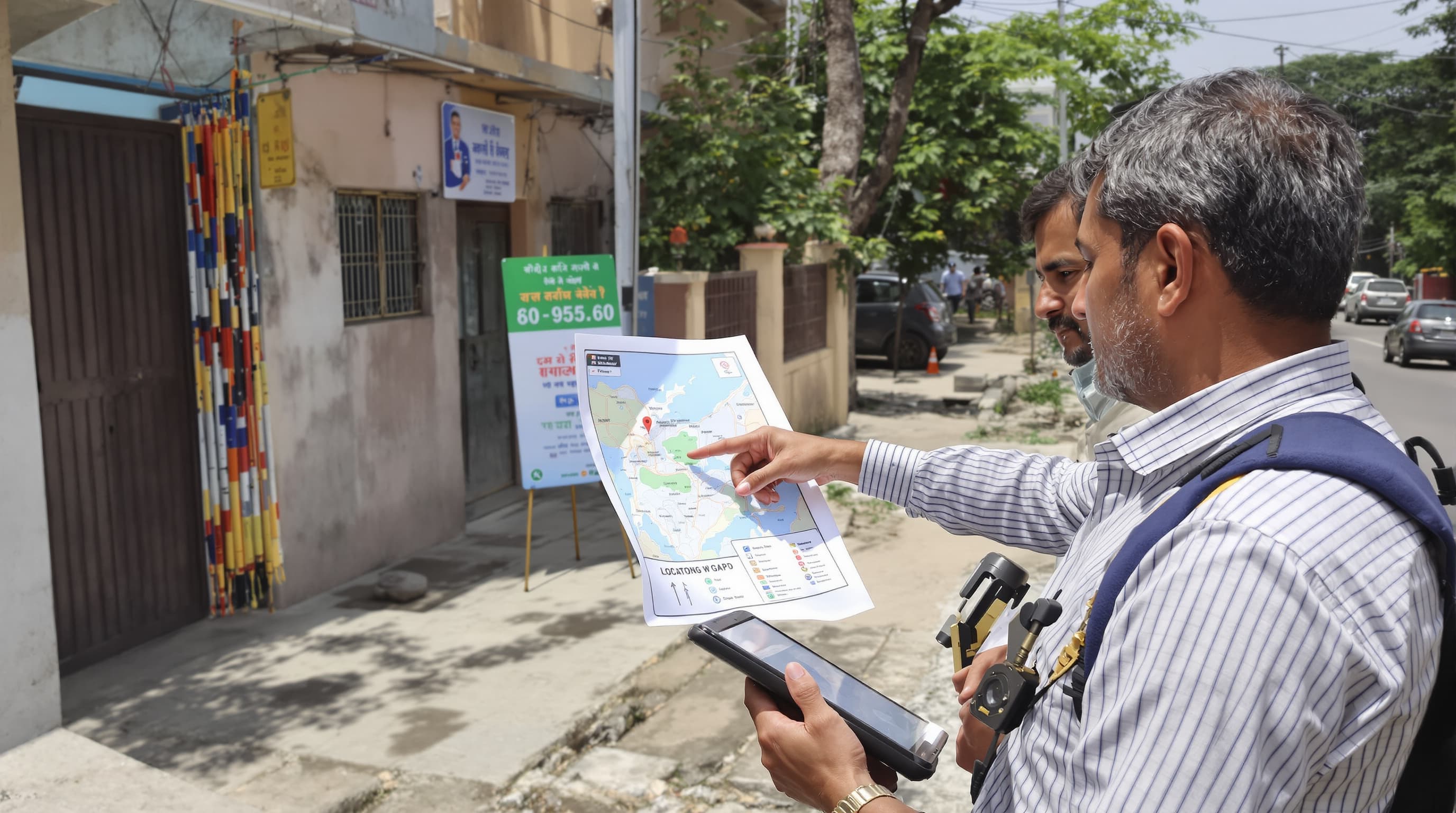 Field researchers gathering constituency-level data